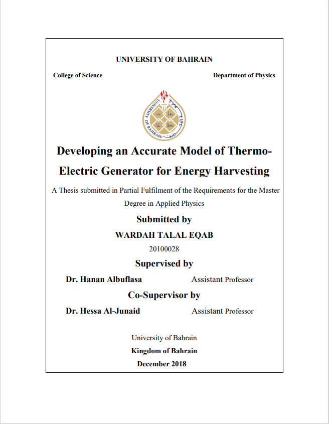 Developing an Accurate Model of Thermo-Electric Generator for Energy Harvesting