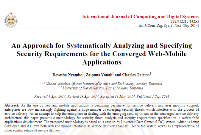 An Approach for Systematically Analyzing and Specifying Security Requirements for the Converged Web-Mobile Applications