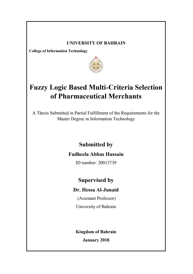 Fuzzy Logic Based Multi-Criteria Selection of Pharmaceutical Merchants