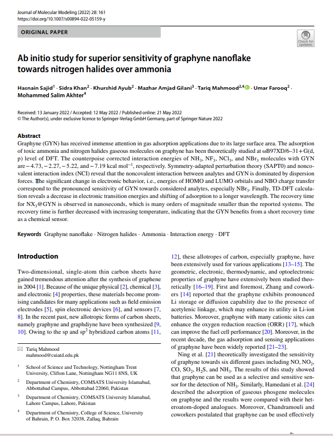 Ab initio study for superior sensitivity of graphyne nanofake towards nitrogen halides over ammonia