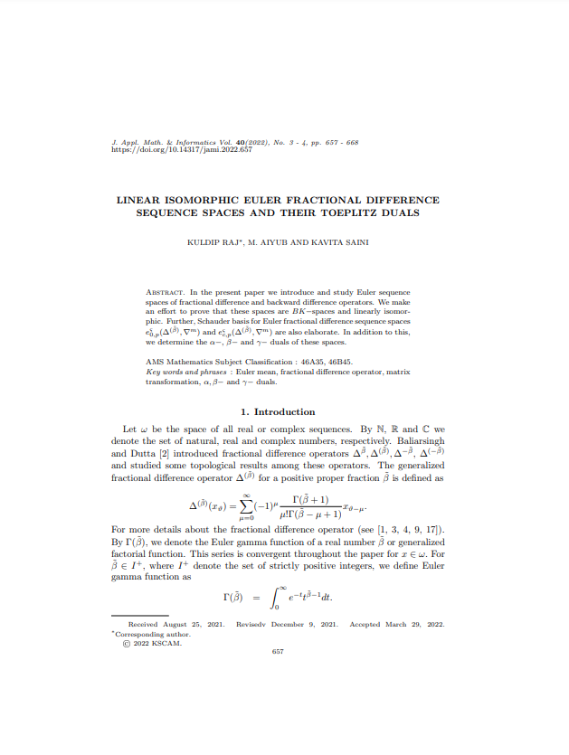 LINEAR ISOMORPHIC EULER FRACTIONAL DIFFERENCE SEQUENCE SPACES AND THEIR TOEPLITZ DUALS