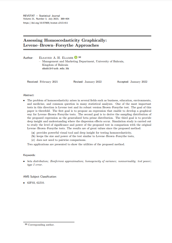 Assessing Homoscedasticity Graphically: Levene–Brown–Forsythe Approaches