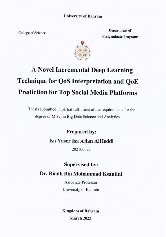 A Novel Incremental Deep Learning Technique for QoS Interpretation and QoE Prediction for Top Social Media Platforms