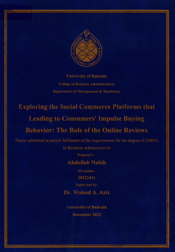 Exploring the Social Commerce Platforms that Leading to Consumers' Impulse Buying Behavior: The Role of the Online Reviews