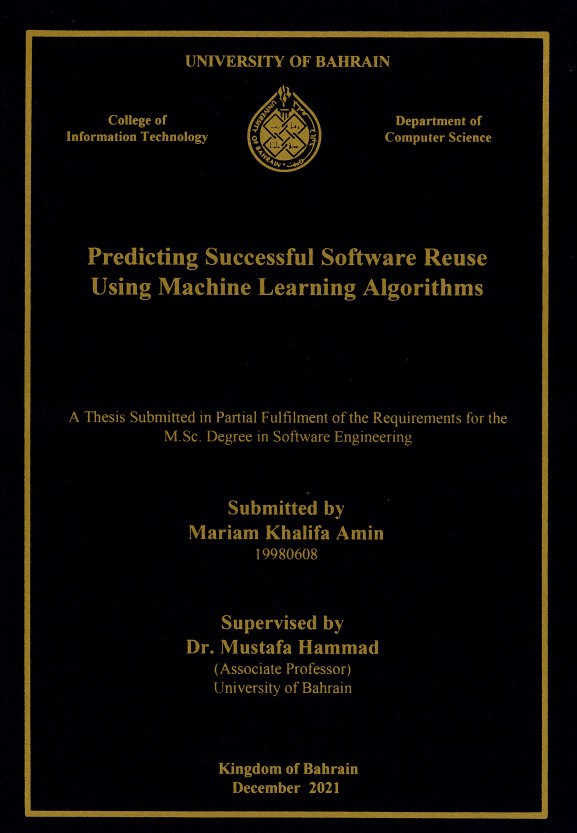Predicting Successful Software Reuse Using Machine Learning Algorithms