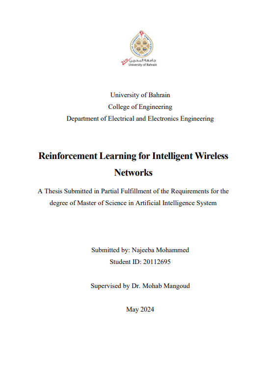 Reinforcement Learning for Intelligent Wireless Networks
