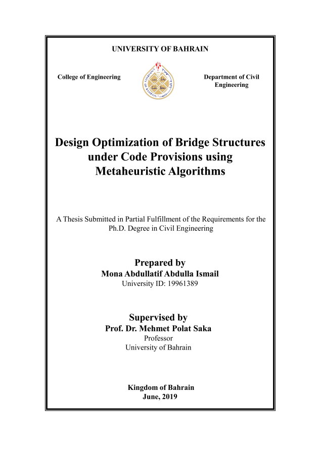 Design Optimization of Bridge Structures under Code Provisions using Metaheuristic Algorithms