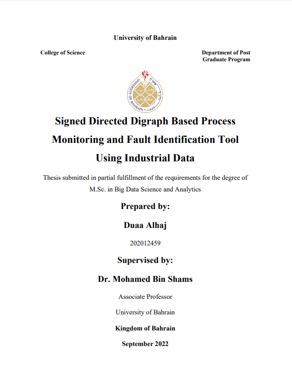Signed Directed Digraph Based Process Monitoring and Fault Identification Tool Using Industrial Data