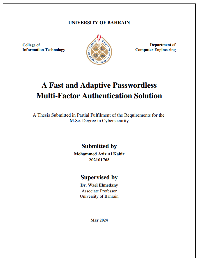 A Fast and Adaptive Passwordless Multi-Factor Authentication Solution