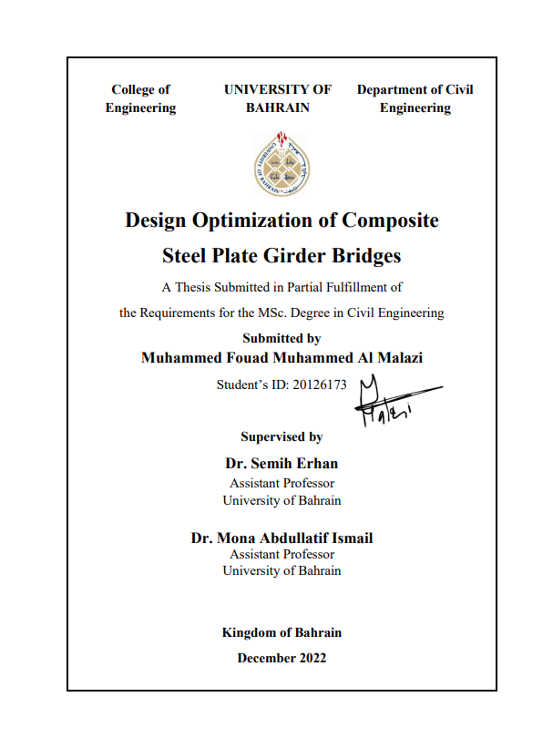 Design Optimization of Composite  Steel Plate Girder Bridges