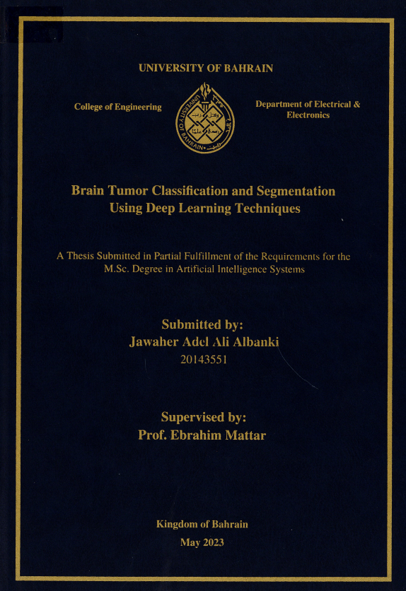 Brain Tumor Classification and Segmentation Using Deep Learning Techniques