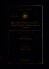 Effectiveness of Clinical Simulation-Based Cardiopulmonary Resuscitation Training Program among Primary Health Care Nurses in Bahrain