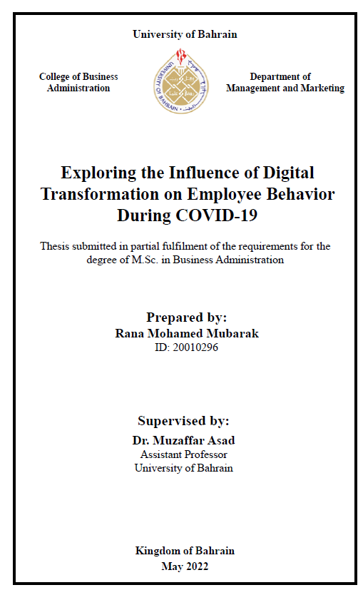 Exploring the Influence of Digital Transformation on Employee Behavior During COVID-19