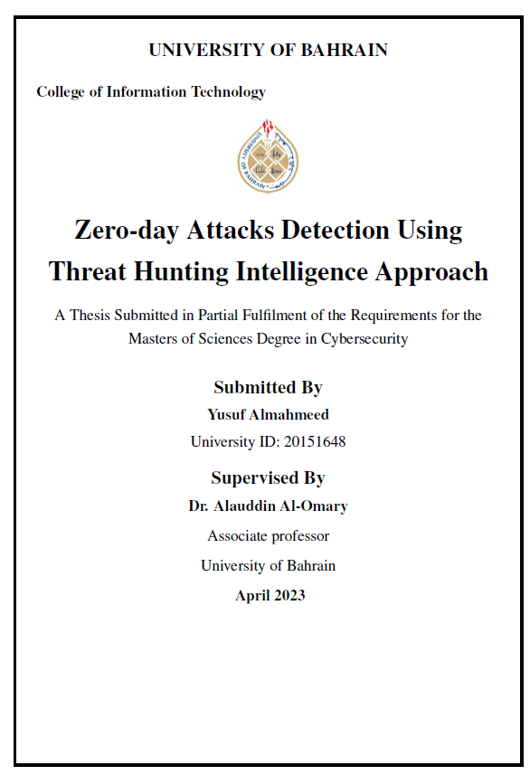 Zero-day Attacks Detection Using Threat Hunting Intelligence Approach