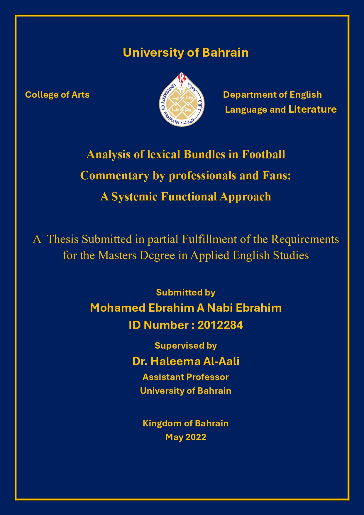 Analysis of Lexical Bundles in Football Commentary by Professionals and Fans: A Systemic Functional Approach