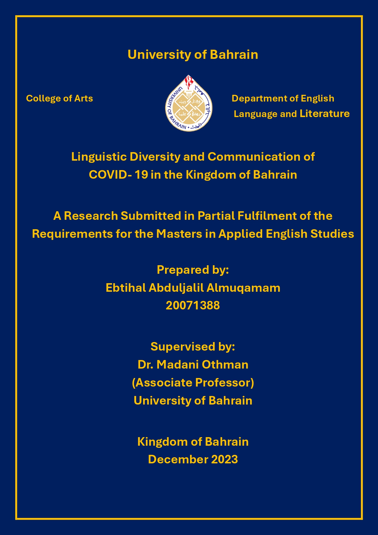 The Linguistic Landscape of Bahrain-A Comparative Study of Two Traditional Markets